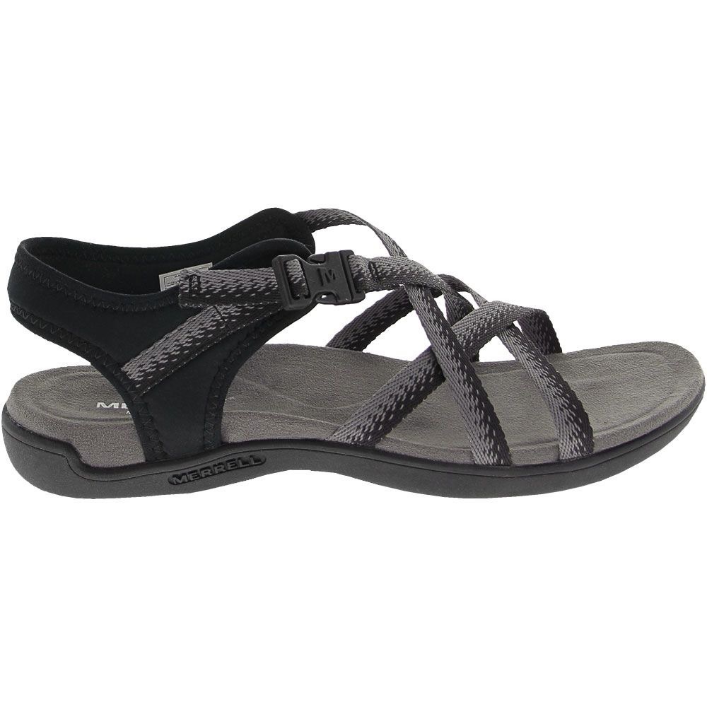 Merrell Adjustable Sport Sandals District Muri Lattice Black/Charcoal 6